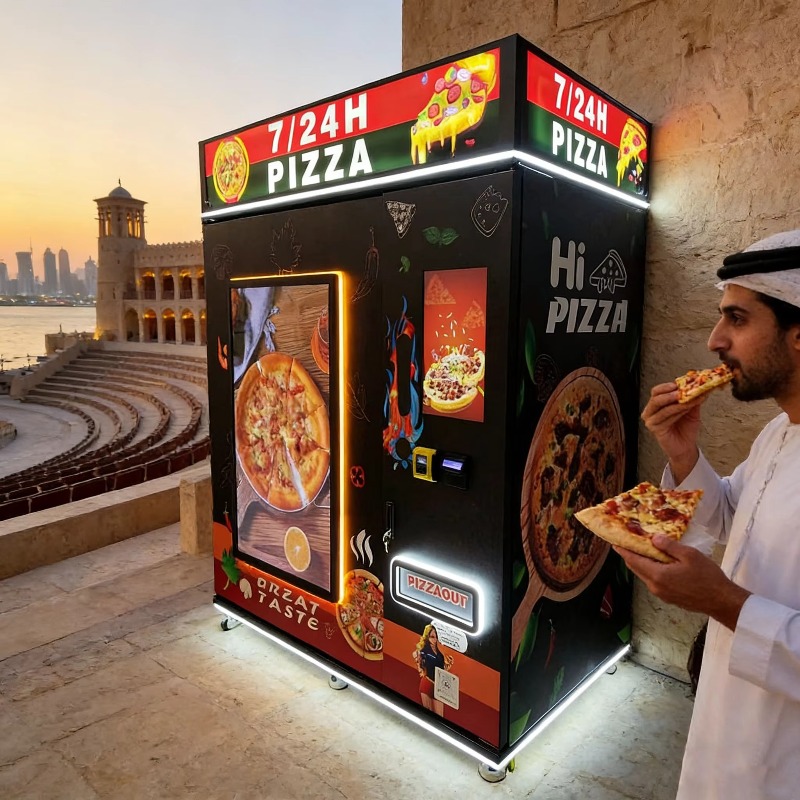 Vending Machine Qr Code - Custom Pizza Vending Machine Supports QR